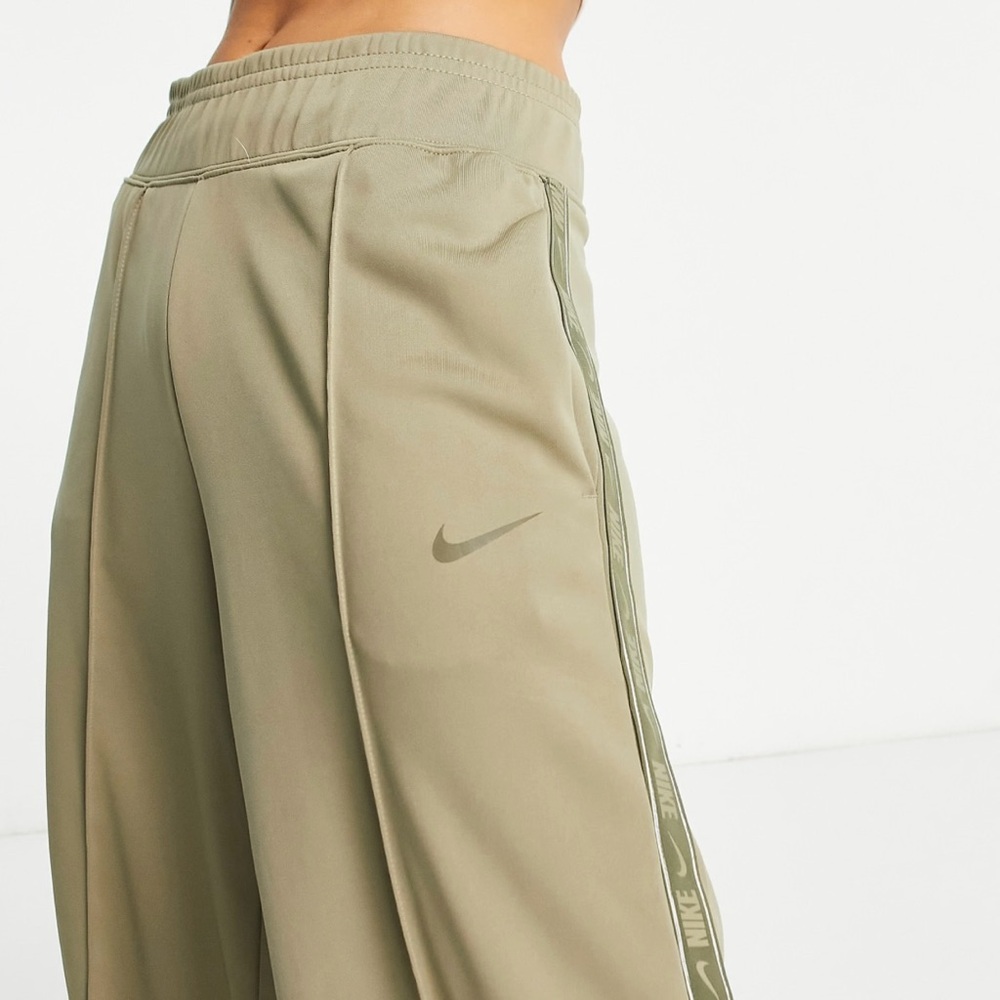 Nike Taping Pack High Rise Cropped Pants in Khaki - Picture 8 of 8